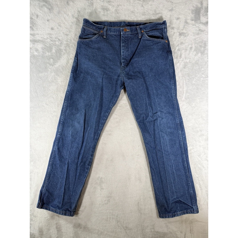 Wrangler Jeans Mens 36x30 Blue Denim 13MWZ Cowboy Cut‎